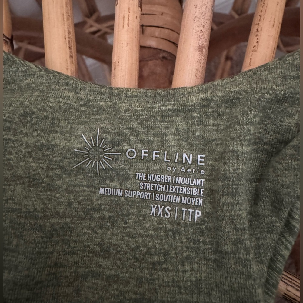 Offline by Aerie Olive Green Sports Bra - New with tags! - Picture 2 of 4